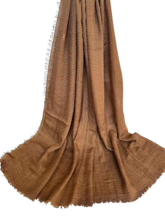 Chocolate Brown - Crimp Lawn Hijab
