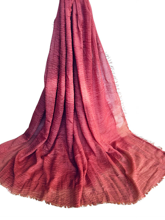 Cerise Pink -  Crimp Lawn Hijab