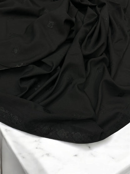 Black Mosaic Embroidered Shaal