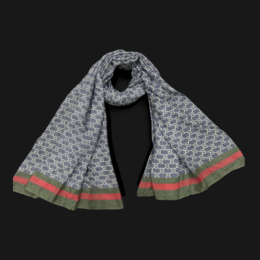 Blue Green Gucci Printed Modal Hijab