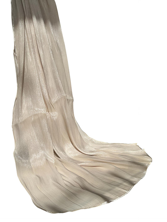 Ash White - Sheen Luxe Silk Hijab