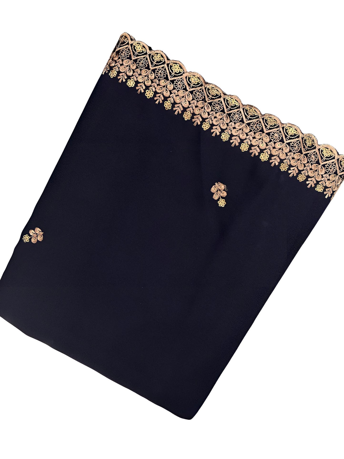 Blue Double Pinkish Cutwork Shaal