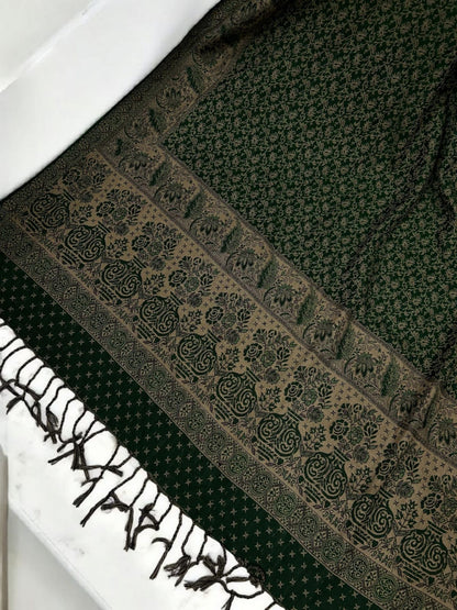 Starry Pashmina Shawl - Emerald Beige