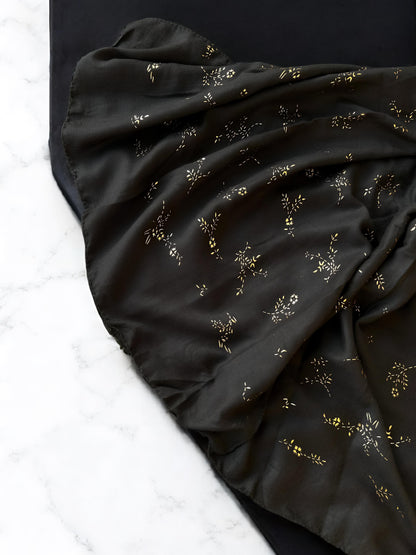 Black Sparkle Sequence Hijab