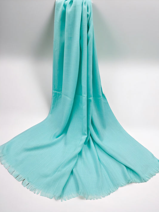 Soft Cyan - Extra Large Turkish Lawn Hijab