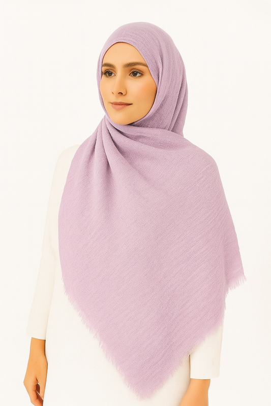 Lilac -  Crimp Lawn Hijab