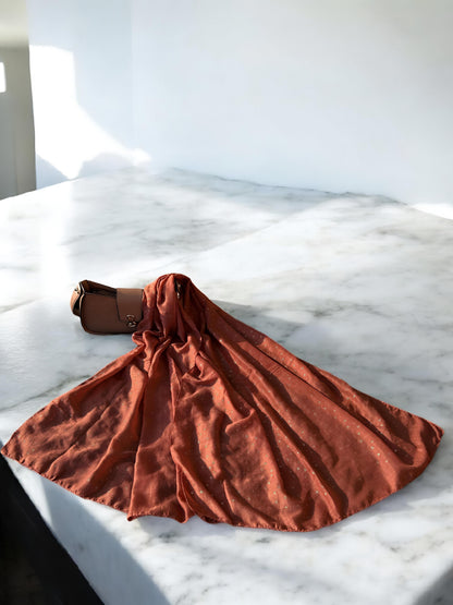 Rust Rose Sequence Hijab