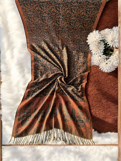 Emerald Apple Paisley Pashmina Hijab Shaal