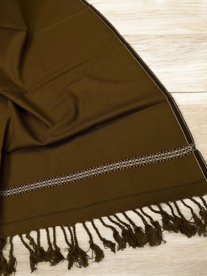 Men’s Winter Shawl - Sepia Brown