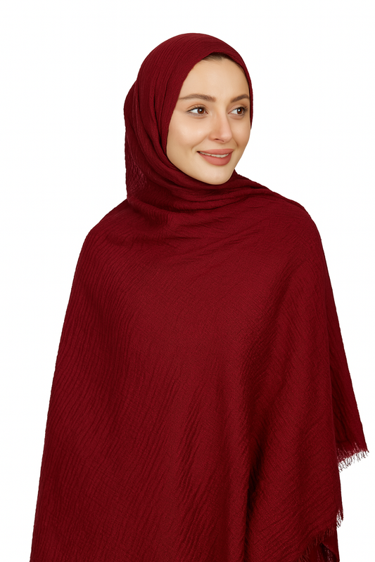 Mahogany - Crimp Lawn Hijab