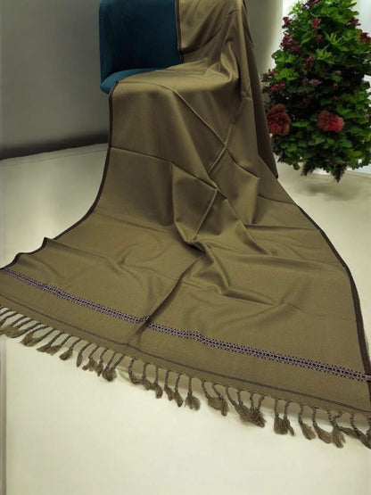 Men’s Winter Shawl - Dark Beige