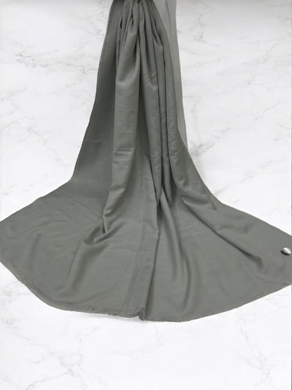 Smoke Grey - Solid Modal Hijab