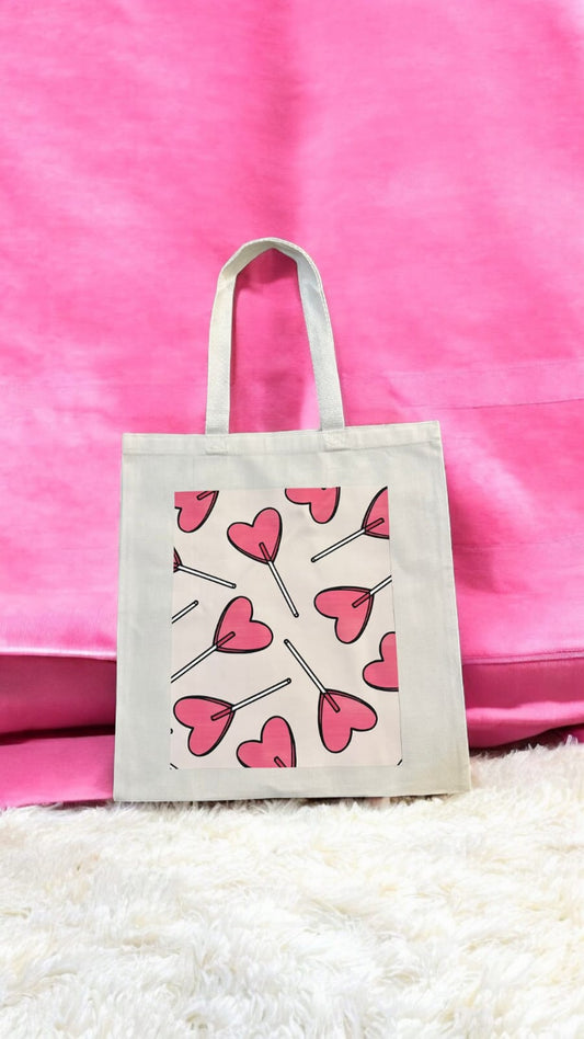 Lollipop Heart Tote Bag