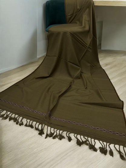 Men’s Winter Shawl - Peanut Brown