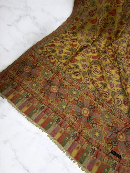 Pashmina Shawl - Saffron Peach