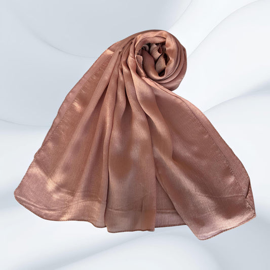 Blush Pink - Crinkle Silk Hijabs