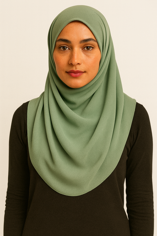 Pista green - Chiffon luxe hijabs