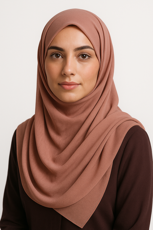 Peach nougat - Chiffon luxe hijabs