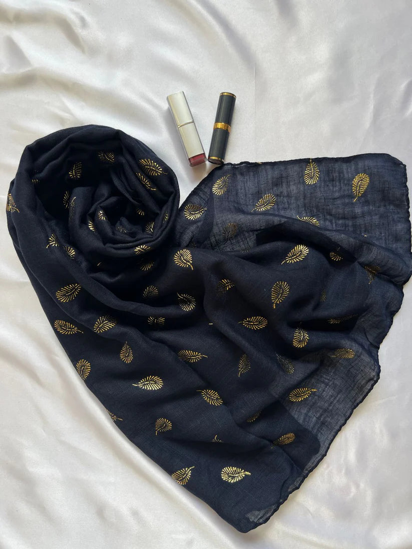 Navy Blue - Pietra Fancy Hijab