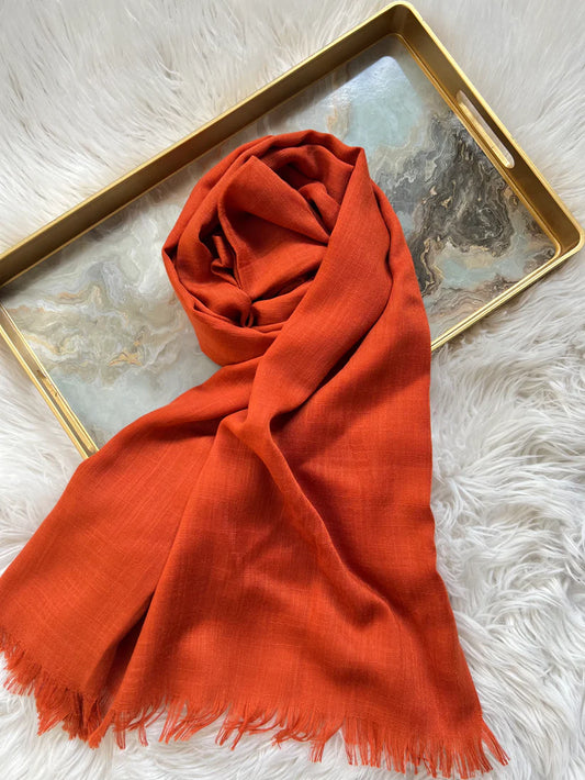 Orange - Turkish Lawn Hijab