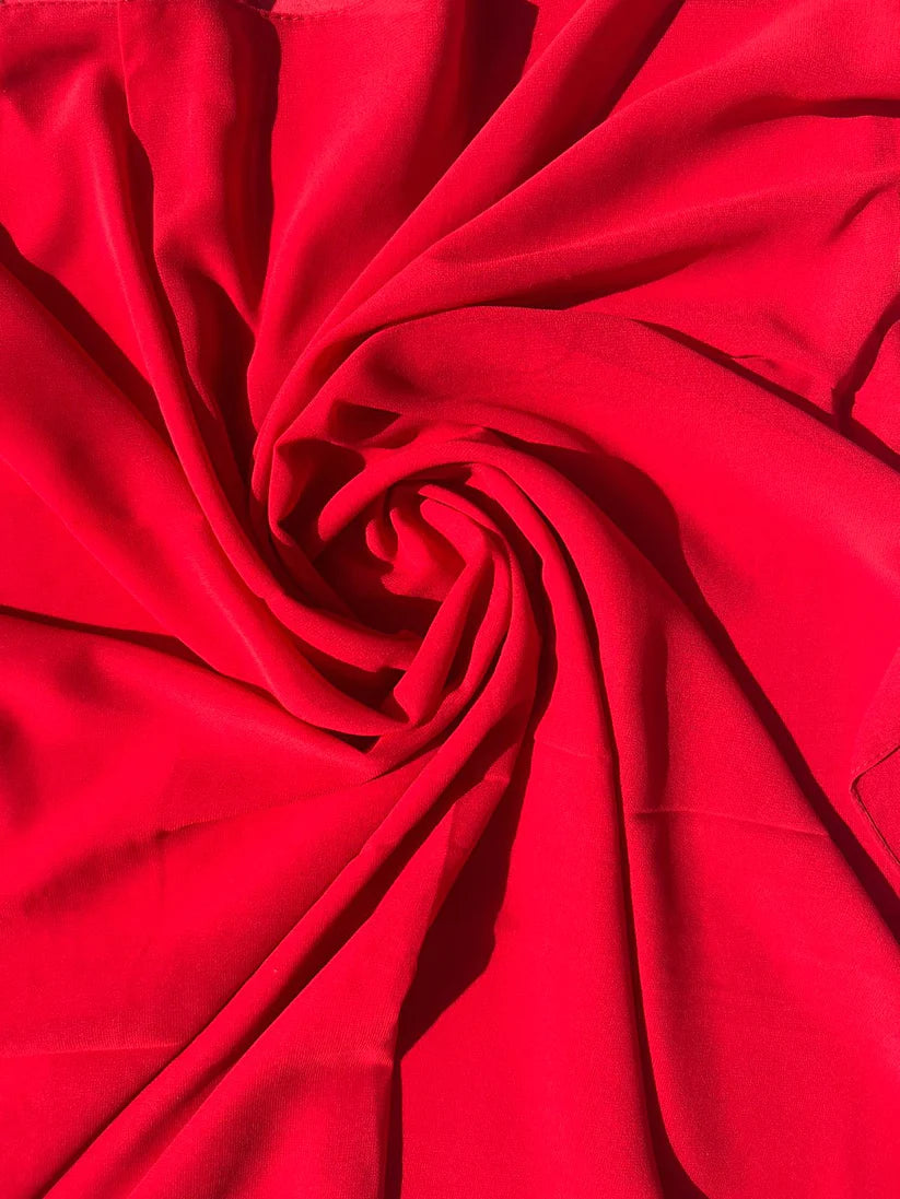 Red - Chiffon Luxe Hijab