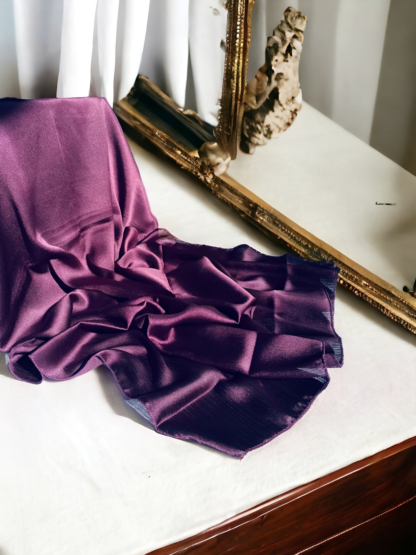 Purple - Matte Silk Hijab