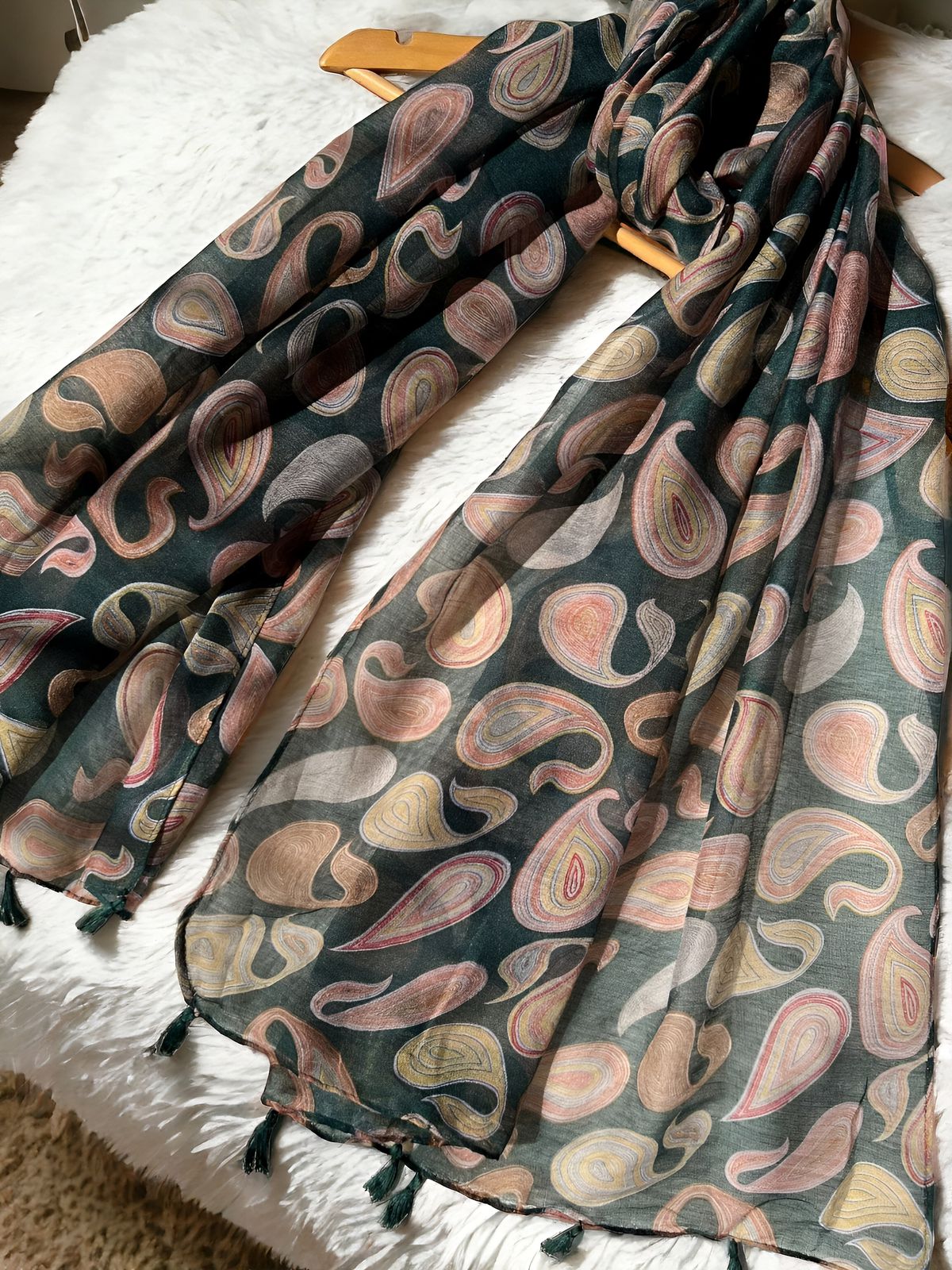 Lotus Printed Lawn Hijab