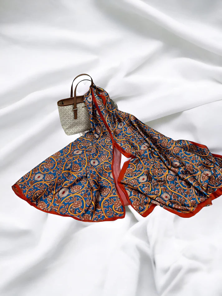 Large Satin Silk Scarf