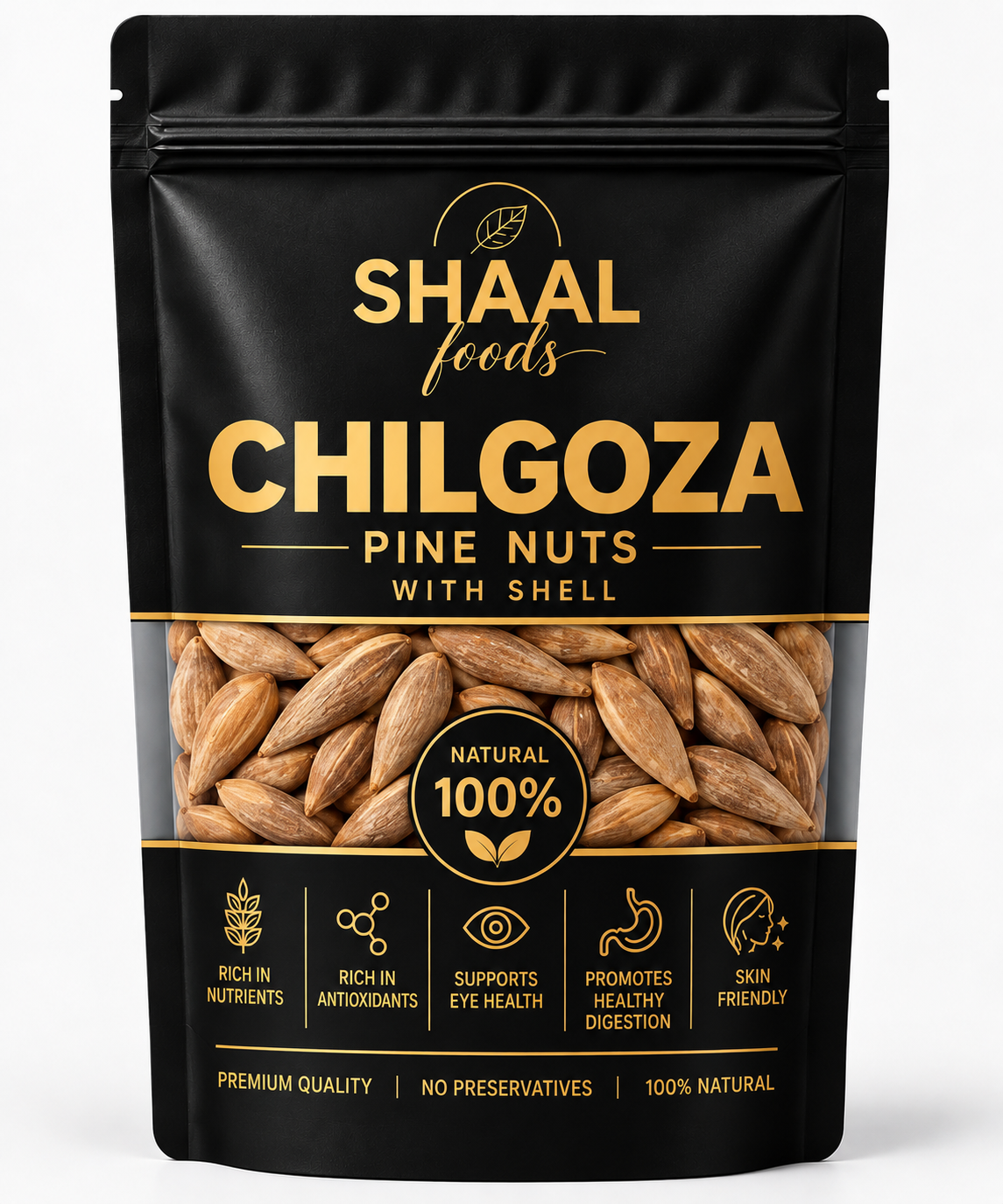 Pine Nuts With Shell (Chilgoza)