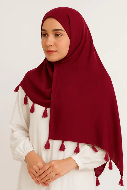 Lawn Tassel Hijab